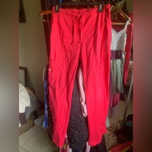 Pink Track Pants with Relaxed Fit “scrubs”